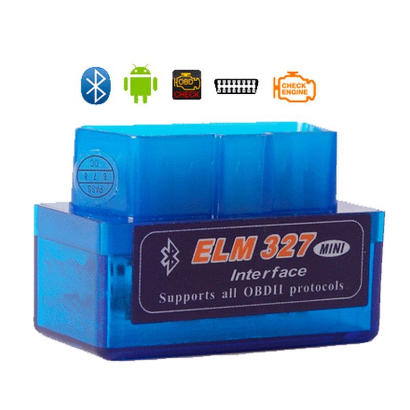 Escáner Automotriz Azul Elm327 Bluetooth V2.1 Obd2