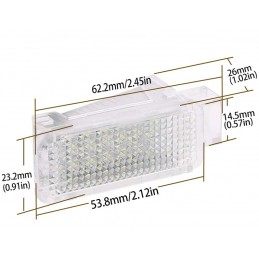 Plafón de LED 5050 Luz Cortesía Techo Matrícula Maletero Interior