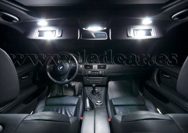 2 luces LED para interior de coche, 7 colores LED para interior de